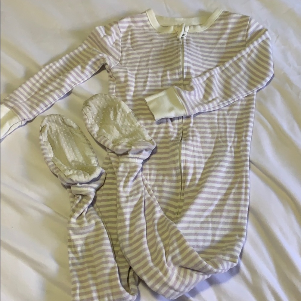 4/$10 old navy long sleeve striped snug fit onesie